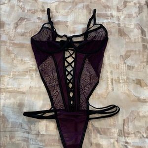 Sexy purple lingerie
